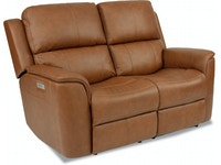 Henry Power Reclining Loveseat with Power Headrests and Lumbar