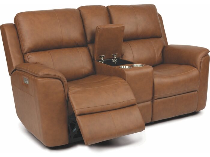 Henry Power Reclining Loveseat with Console and Power Headrests and Lumbar - Image 2