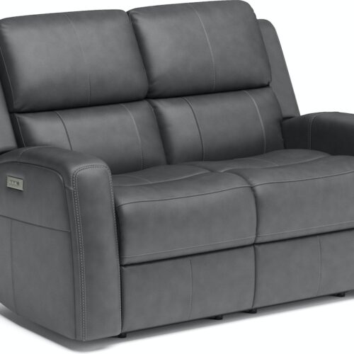 Linden Power Reclining Loveseat with Power Headrests and Lumbar