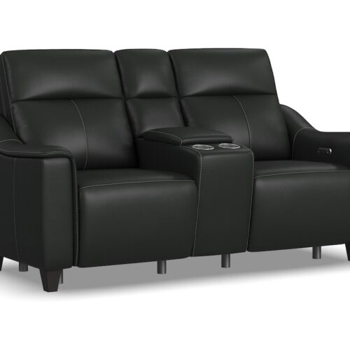Latitudes Power Reclining Loveseat with Console and Power Headrests