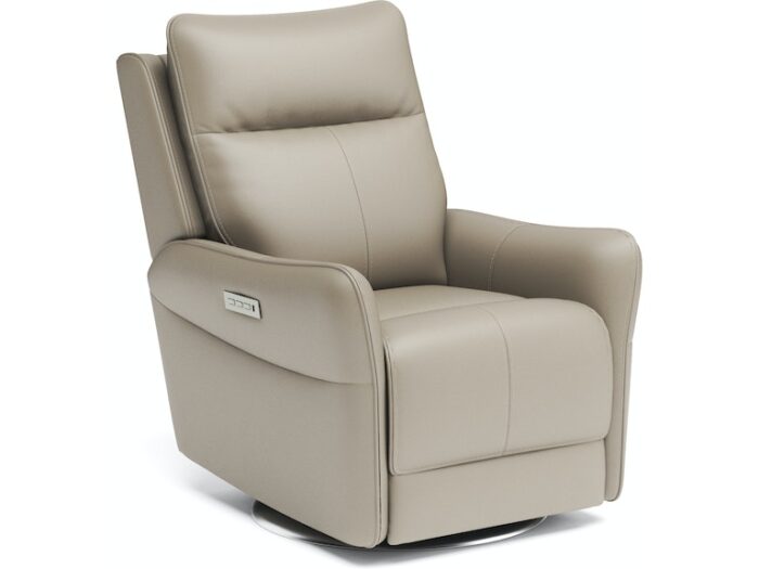 Spin Swivel Power Recliner with Power Headrest and Lumbar - Image 4