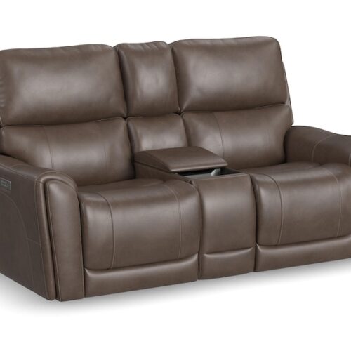 Carter Power Reclining Loveseat with Console and Power Headrests and Lumbar