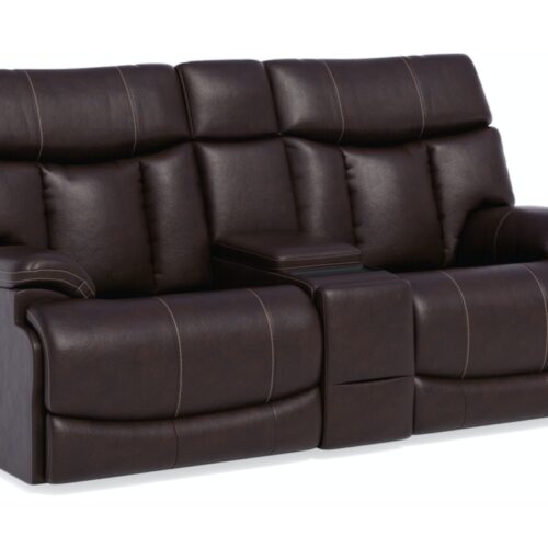 Clive Power Reclining Loveseat with Console and Power Headrests and Lumbar