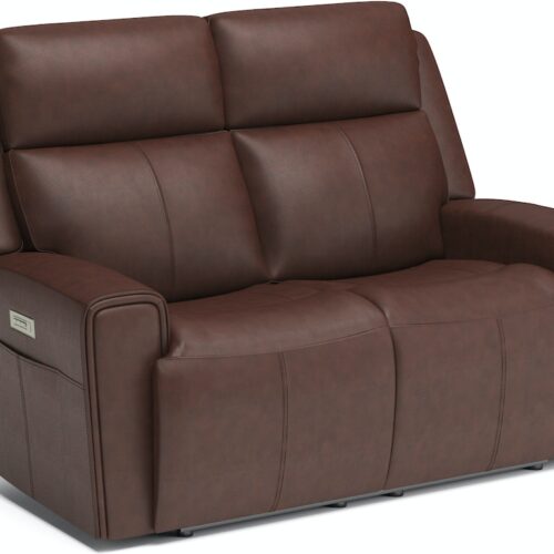Barnett Power Reclining Loveseat with Power Headrests and Lumbar