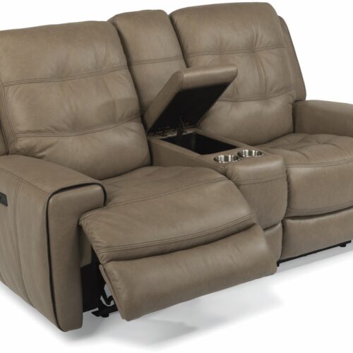 Wicklow Power Reclining Loveseat with Console and Power Headrests