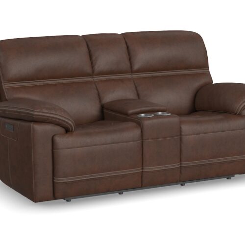 Jackson Power Reclining Loveseat with Console and Power Headrests
