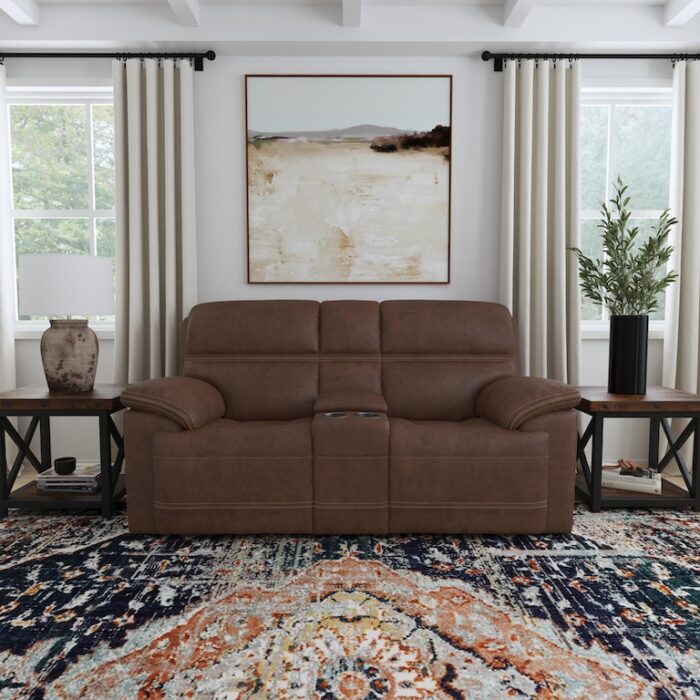 Jackson Power Reclining Loveseat with Console and Power Headrests - Image 2