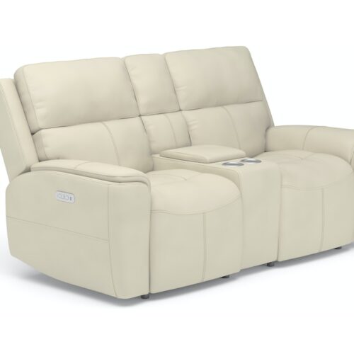 Ellis Power Reclining Loveseat with Console and Power Headrests