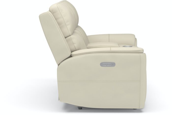 Ellis Power Reclining Loveseat with Console and Power Headrests - Image 3