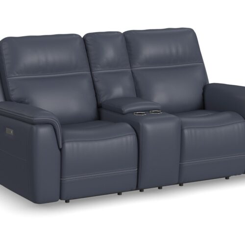 Sawyer Power Reclining Loveseat with Console and Power Headrests and Lumbar