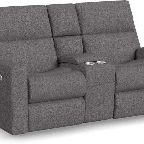 Score Power Reclining Loveseat with Console and Power Headrests and Lumbar