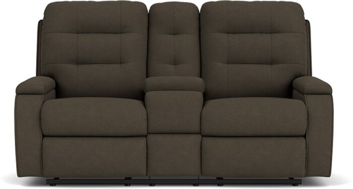 Kerrie Reclining Loveseat with Console - Image 2
