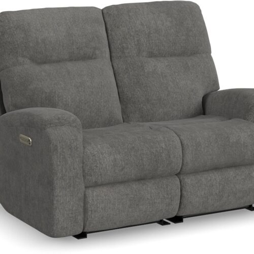 Penn Power Reclining Loveseat with Power Headrests and Lumbar