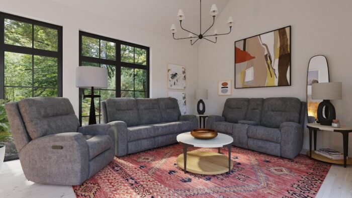 Penn Power Reclining Sofa with Power Headrests and Lumbar - Image 3
