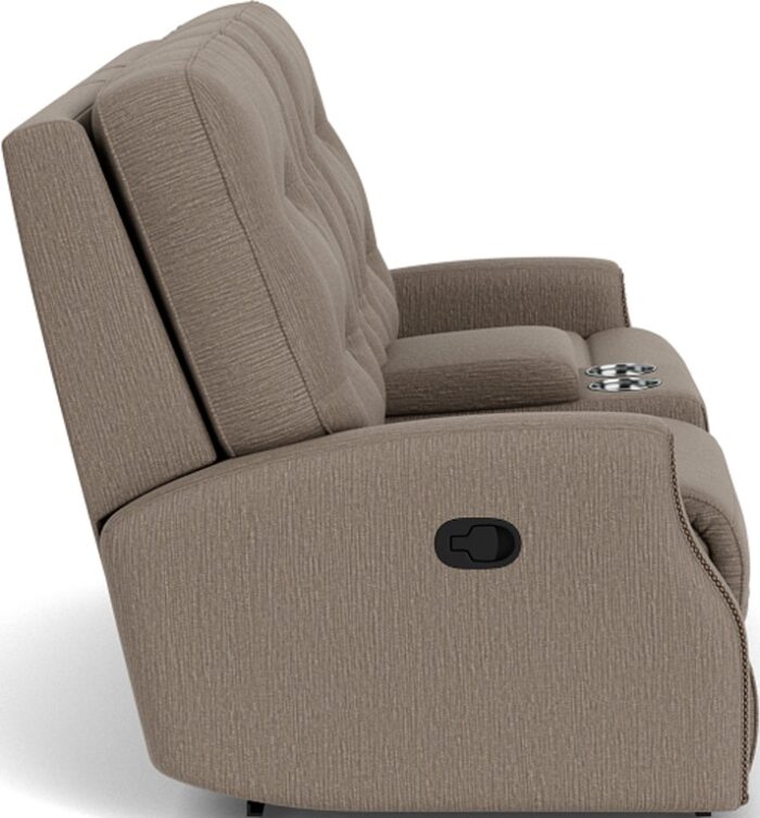 Devon Reclining Loveseat with Console - Image 2
