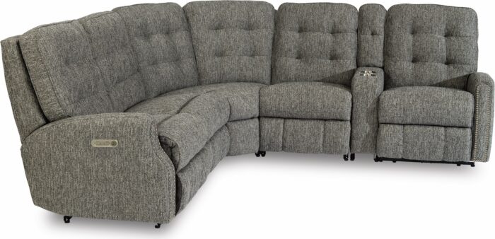 Devon Power Reclining Sectional with Power Headrests - Image 3