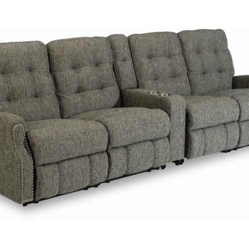 Devon Power Reclining Sectional with Power Headrests