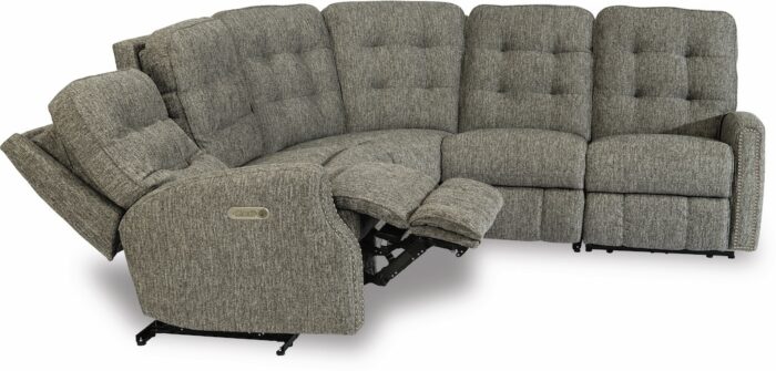 Devon Power Reclining Sectional with Power Headrests - Image 2