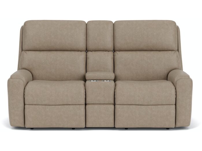 Rio Power Reclining Loveseat with Console and Power Headrests - Image 4