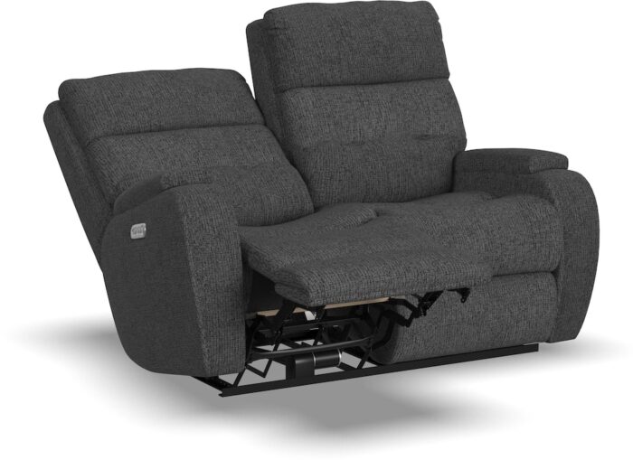 Strait Power Reclining Loveseat with Power Headrests - Image 2