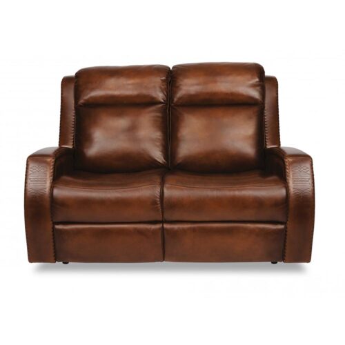 Mustang Power Reclining Loveseat With Power Headrests