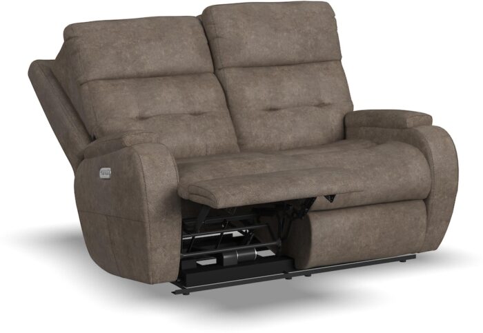 Strait Power Reclining Loveseat with Power Headrests - Image 2