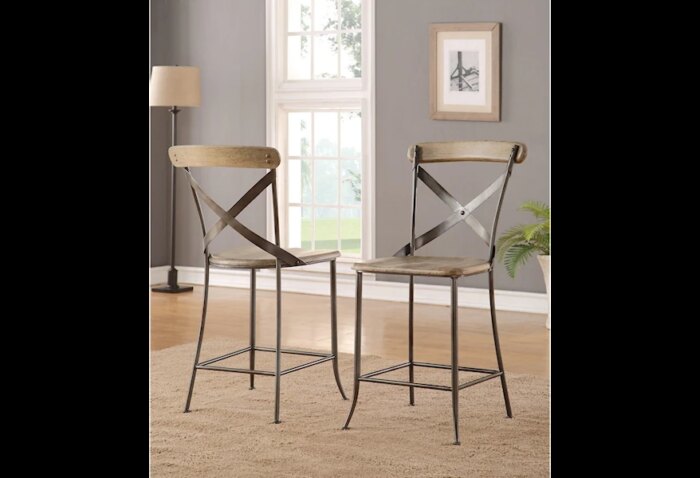 Keystone Industrial Armless Counter Chair - Image 2