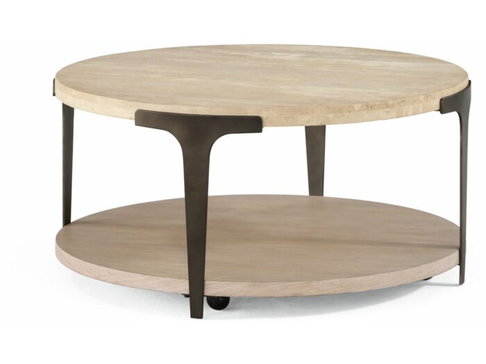 Omni Round Coffee Table with Casters