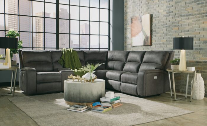 Nirvana Power Reclining Sectional With Power Headrests - Image 2