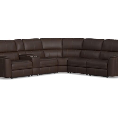 Henry Power Reclining Sectional with Power Headrests and Lumbar