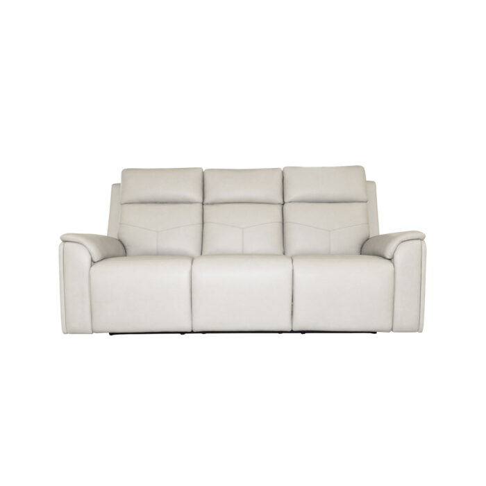 Vernon Dove Grey Fabric Power Reclining Sofa with Power Headrests, Lumbar, Heat & Massage - Image 2