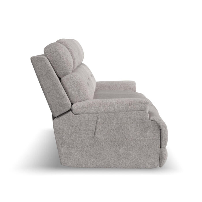 Zofa Dove Fabric Power Sleep Sofa with Power Headrests & Lumbar - Image 3