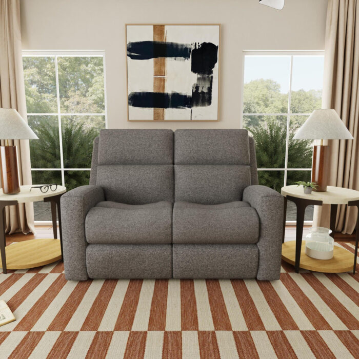 Score Fabric Power Reclining Loveseat with Power Headrests & Lumbar - Image 2