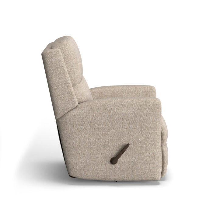 Chip Fabric Swivel Gliding Recliner - Image 3